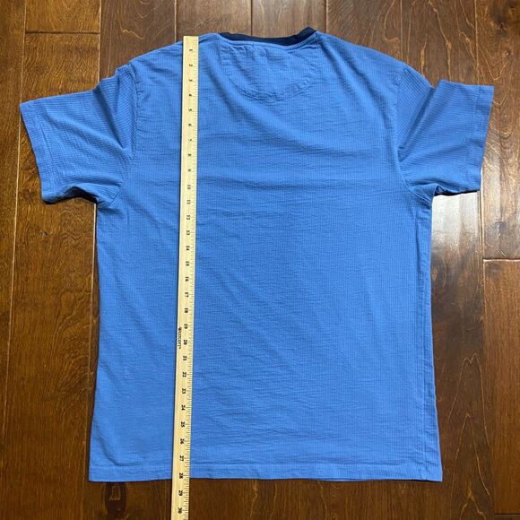 Scotch & Soda Amsterdam Classic Fit Baby Blue Casual Tee Men's Size Large - Picture 8 of 8